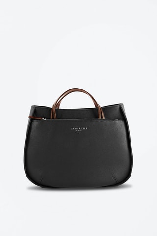 Sac à main en cuir L Fidèle  - Noir