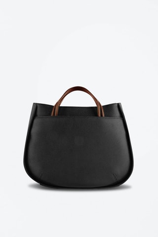 Sac à main en cuir L Fidèle  - Noir