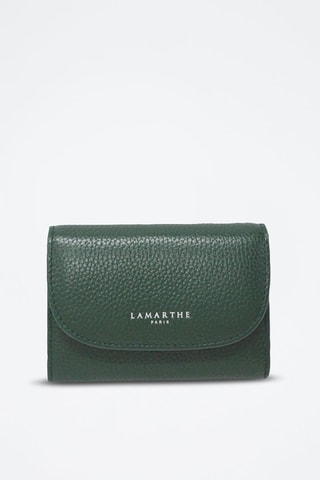 Portefeuille en cuir Ambre - Vert