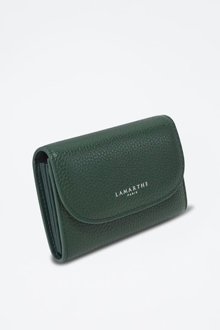 Portefeuille en cuir Ambre - Vert