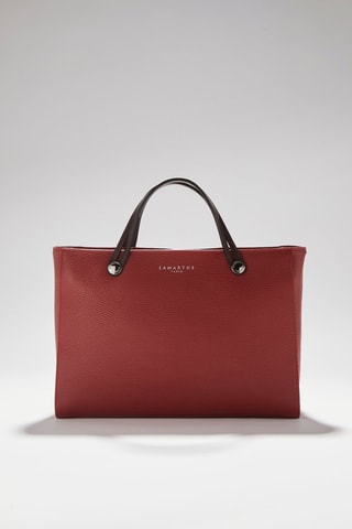 Cabas en cuir Fidele - Rouge