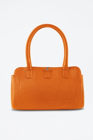 Sac porté épaule en cuir Paris - Orange