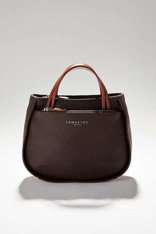 Sac à main S en cuir Fidèle - Marron