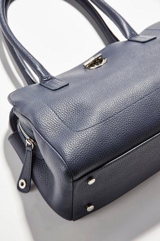 Sac porté épaule en cuir Paris - Bleu