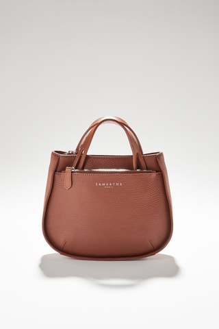 Sac à main en cuir S Fidèle - Marron