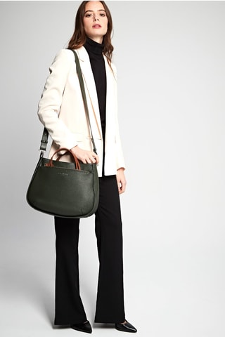 Sac à main en cuir Fidèle - Vert