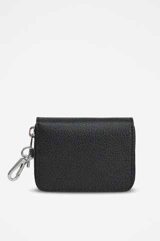 Porte-cartes en cuir Saphir - Noir