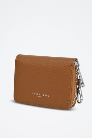 Porte-cartes en cuir Saphir - Marron