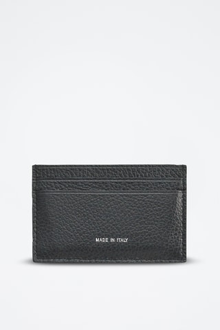 Porte-cartes en cuir Saphir - Noir