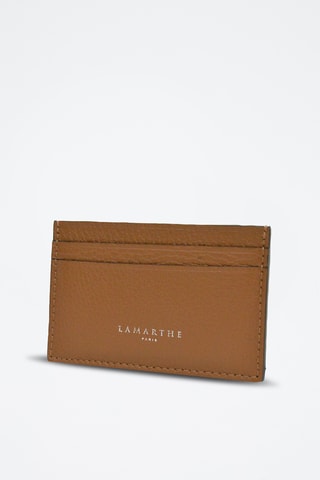 Porte-cartes en cuir Saphir - Marron