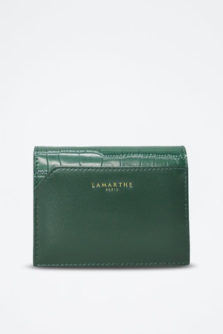 Portefeuille en cuir Saphir - Vert