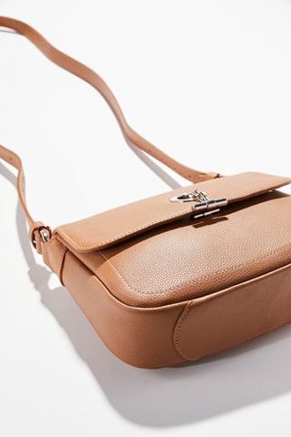 Sac bandoulière en cuir Paris - Marron