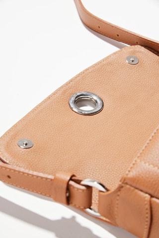 Sac bandoulière en cuir Paris - Marron