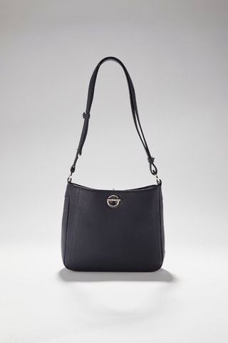 Sac bandoulière en cuir Paris - Bleu