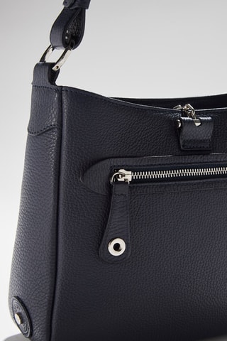 Sac bandoulière en cuir Paris - Bleu