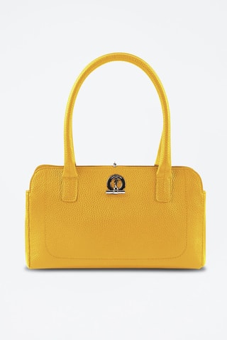 Sac porté épaule en cuir Paris - Jaune