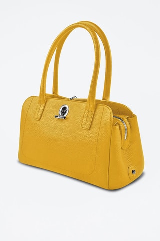 Sac porté épaule en cuir Paris - Jaune