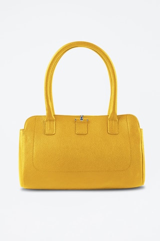 Sac porté épaule en cuir Paris - Jaune