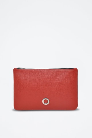 Pochette en cuir Prestige - Rouge