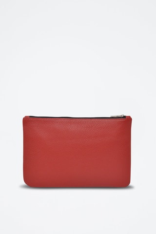 Pochette en cuir Prestige - Rouge