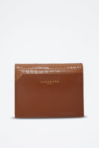 Portefeuille en cuir Saphir - Marron