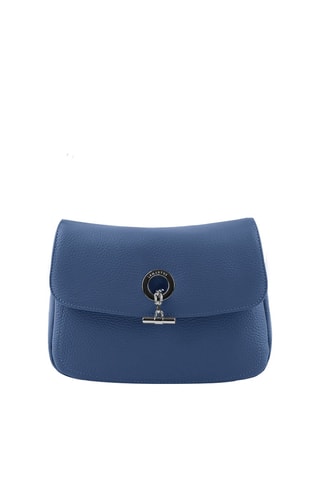 Sac bandoulière en cuir Paris - Bleu