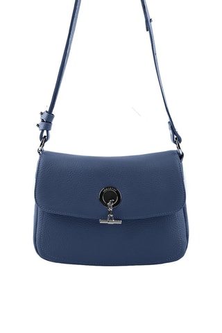 Sac bandoulière en cuir Paris - Bleu