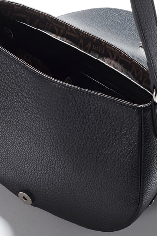 Sac bandoulière en cuir Paris - Noir