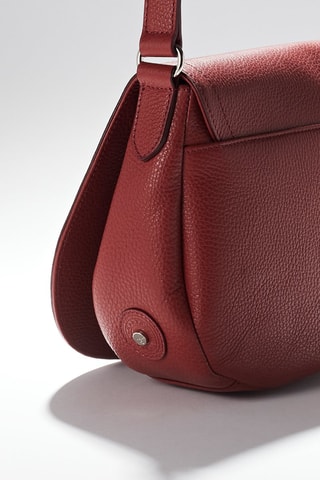 Sac bandoulière en cuir Paris - Marron