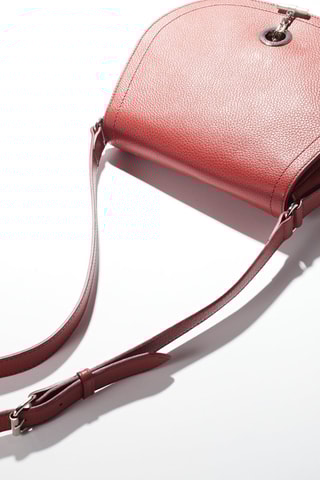 Sac bandoulière en cuir Paris - Marron