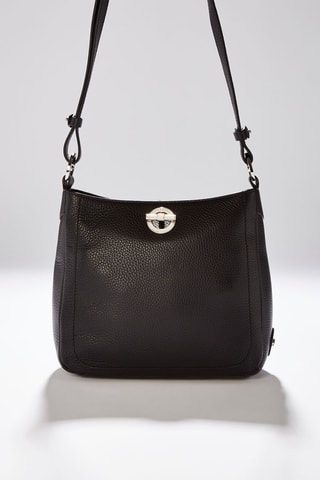 Sac bandoulière en cuir Paris - Noir