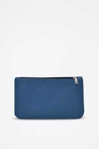 Pochette en cuir Prestige - Bleu
