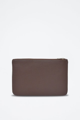 Pochette en cuir Prestige - Marron