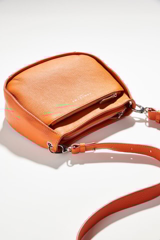 Sac à main en cuir Fidèle S - Orange
