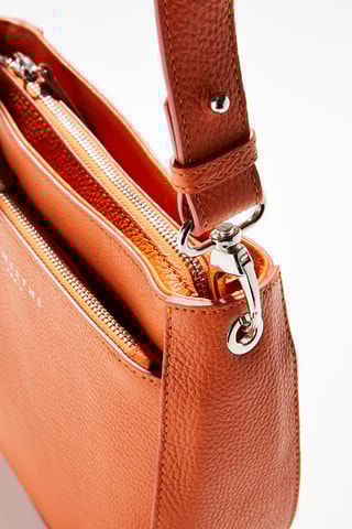 Sac à main en cuir Fidèle S - Orange