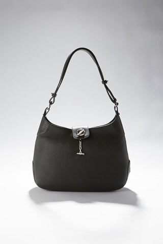 Sac porté épaule en cuir de veau Paris - Vert