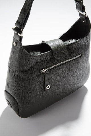 Sac porté épaule en cuir de veau Paris - Vert