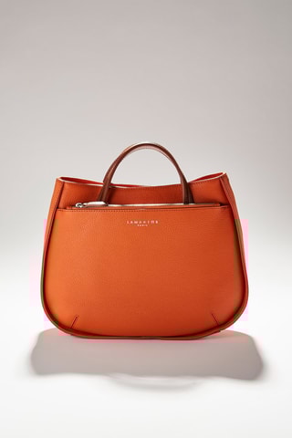 Sac à main en cuir Fidèle L - Orange