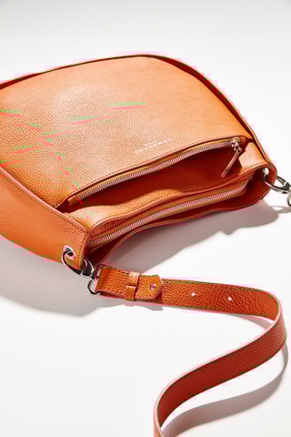 Sac à main en cuir Fidèle L - Orange