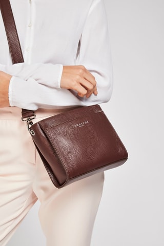 Sac bandoulière en cuir Fidèle  - Marron