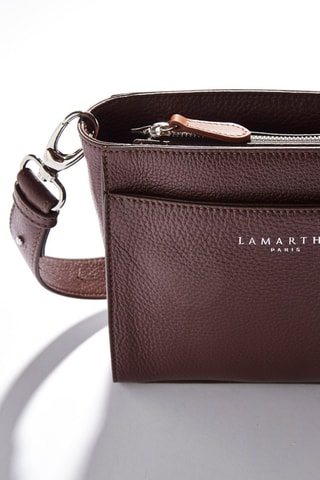 Sac bandoulière en cuir Fidèle  - Marron