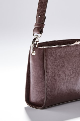 Sac bandoulière en cuir Fidèle  - Marron