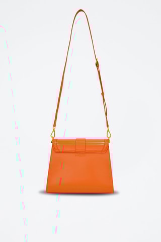 Sac bandoulière en cuir Bella -Orange - Orange