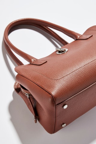 Sac porté épaule en cuir Paris - Marron