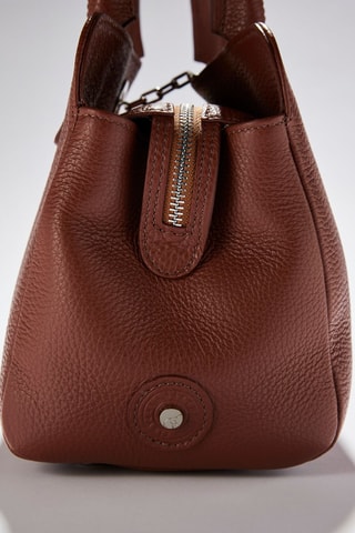 Sac porté épaule en cuir Paris - Marron