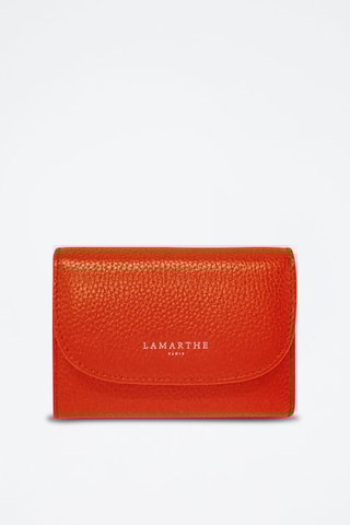 Portefeuille en cuir Ambre - Rouge