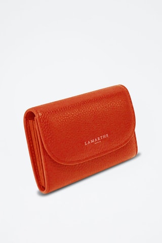 Portefeuille en cuir Ambre - Rouge