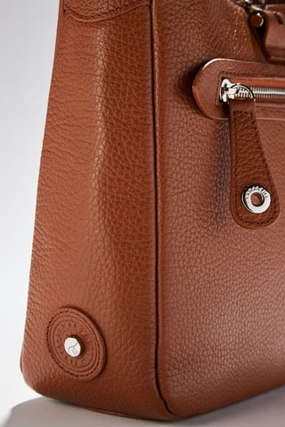 Sac bandoulière en cuir Paris - Marron