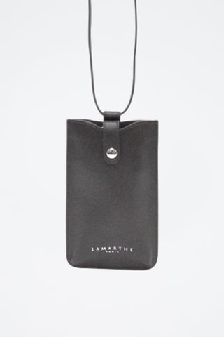 Etui porte-téléphone en cuir - Marron