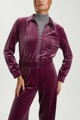 Veste en velours - Rouge